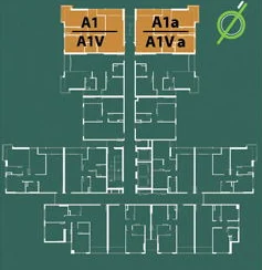 mặt bằng vị trí căn hộ a1 resgreen tower