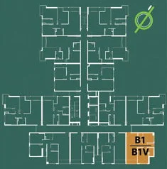 mặt bằng vị trí căn hộ b1 resgreen tower
