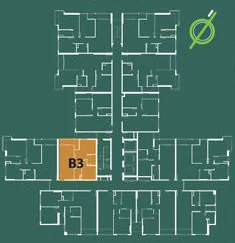 mặt bằng vị trí căn hộ b3 resgreen tower